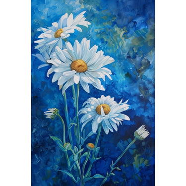 White Flower Oil Canvas